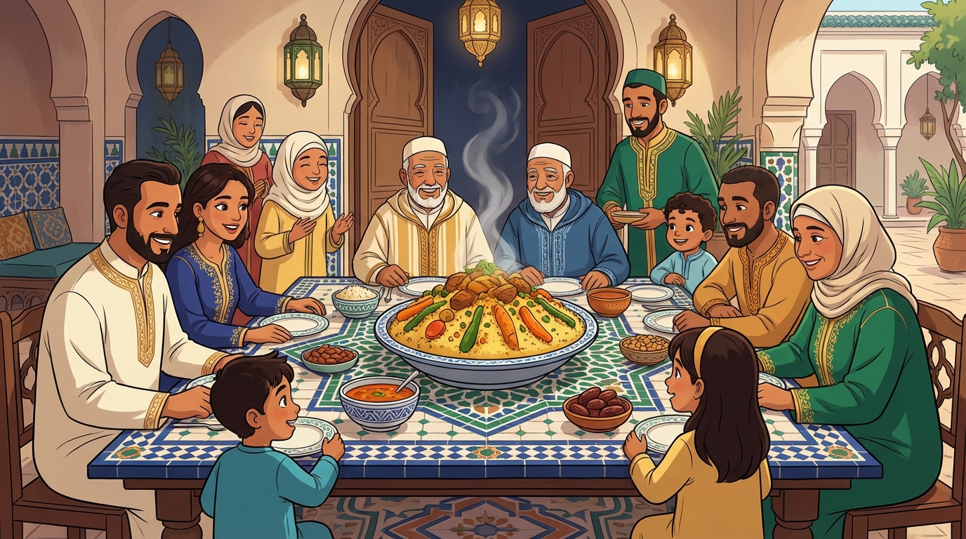 Couscous et Rituels : Pourquoi ce Plat est l'Âme des Fêtes Maghrébines ?