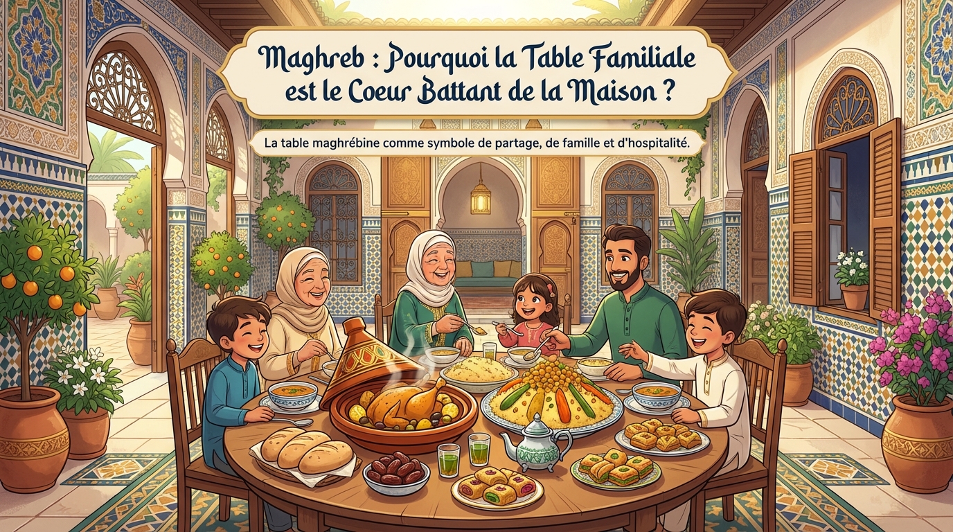 Maghreb : Pourquoi la Table Familiale est le Cœur Battant de la Maison ?