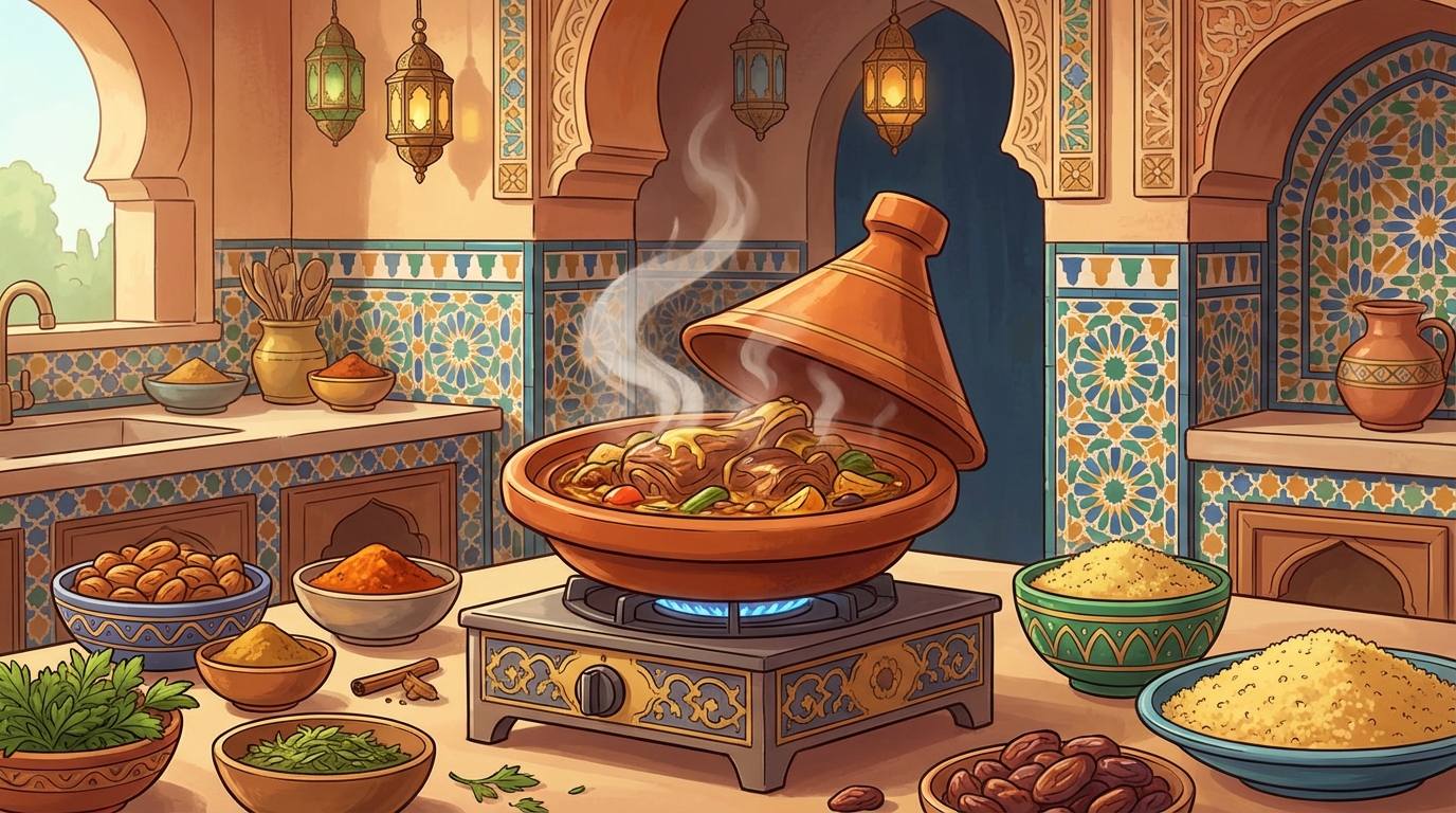 Tajine : Le Secret de la Cuisson Lente Qui Rend la Viande Tendre comme du Beurre