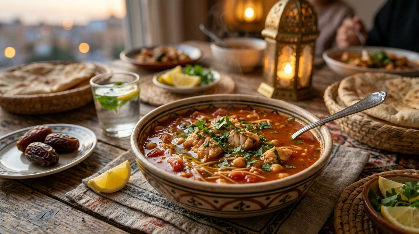 Chorba Libyenne au Poisson de Roche et Vermicelle : La Soupe du Ftour Incontournable
