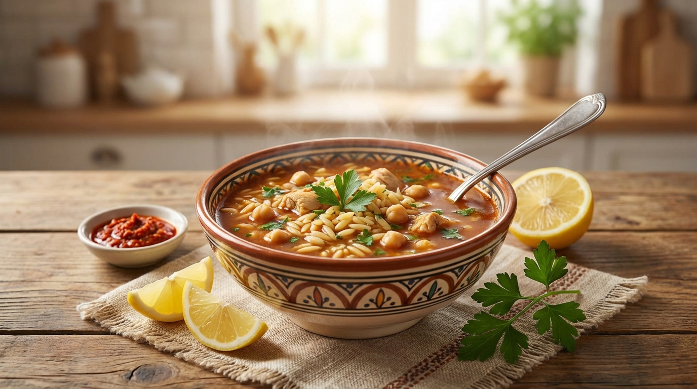 Chorba Lsen Asfour Tunisienne au Poulet : Recette Facile &amp;amp; Authentique