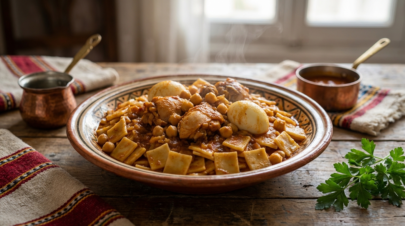 Nwasser Tunisien au Poulet : Recette Traditionnelle à la Vapeur