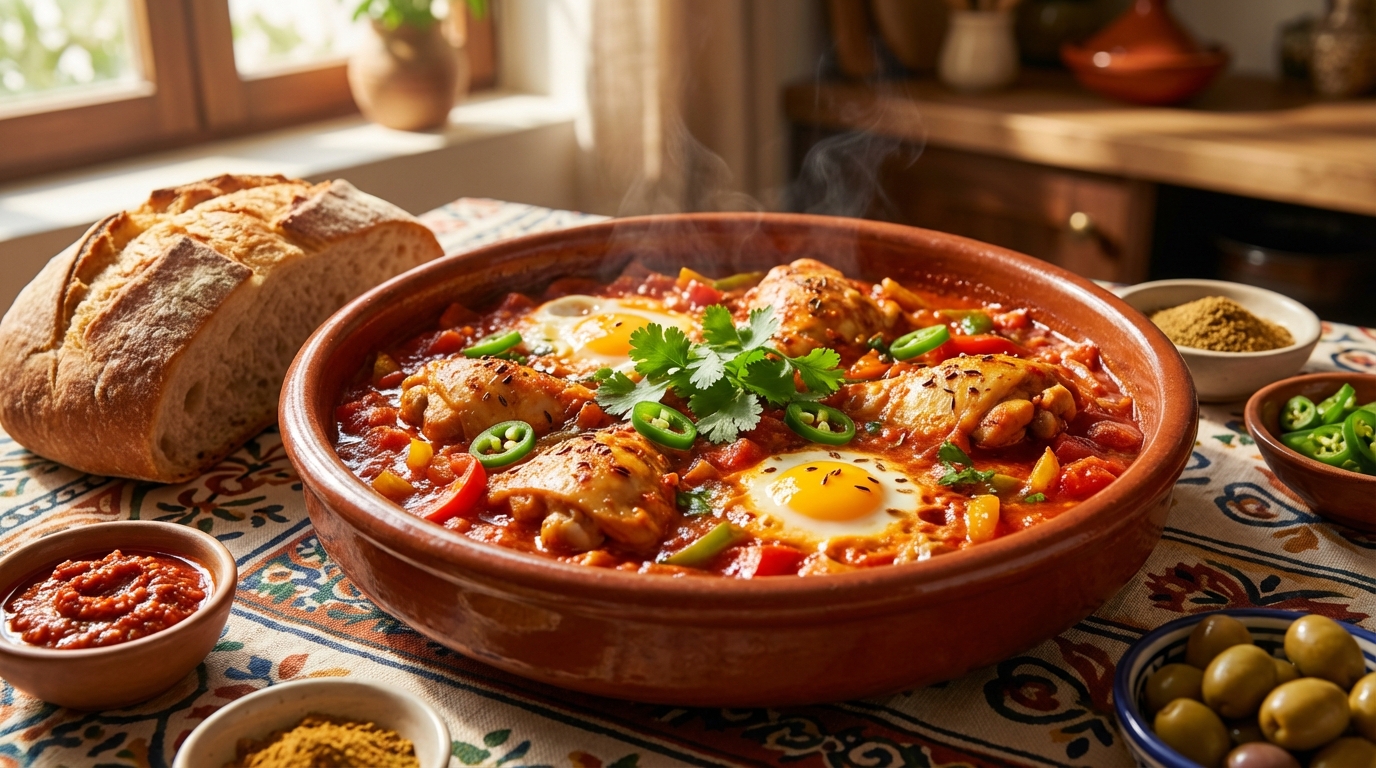 Ojja Tunisienne au Poulet : Recette Familiale Épicée