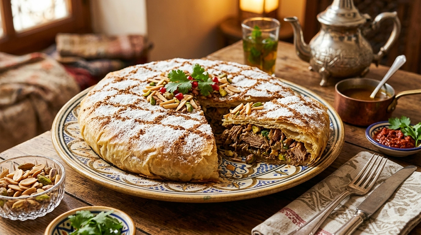 Pastilla au Canard Revisitée : Recette Signature aux Noix et Épices