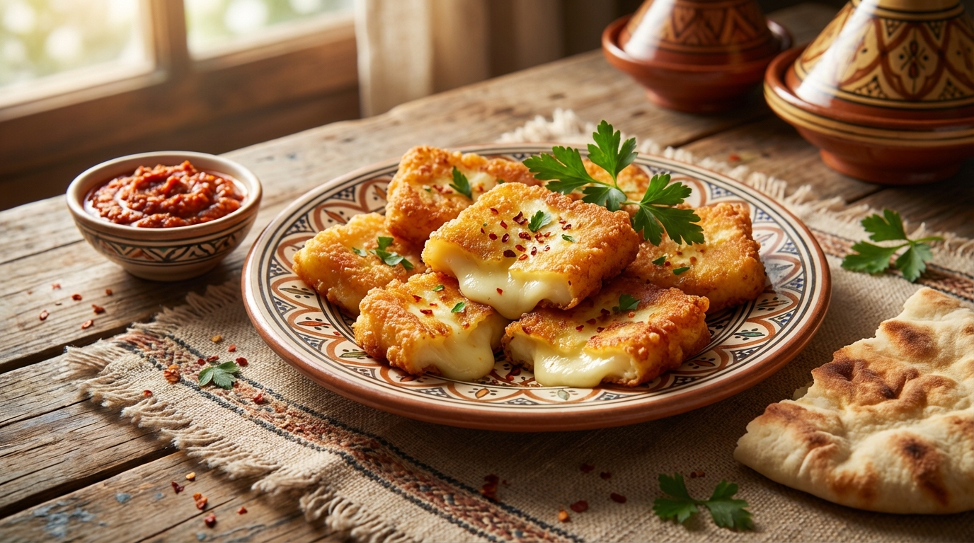 Qalayet Jben : Recette de Fromage Frit Tunisien Croustillant