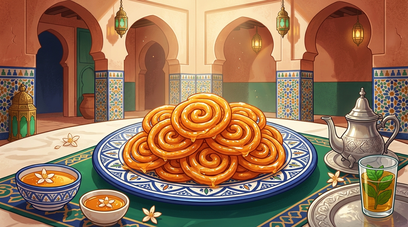 Recette Zlabia Authentique : Croustillante et Brillante pour le Ramadan