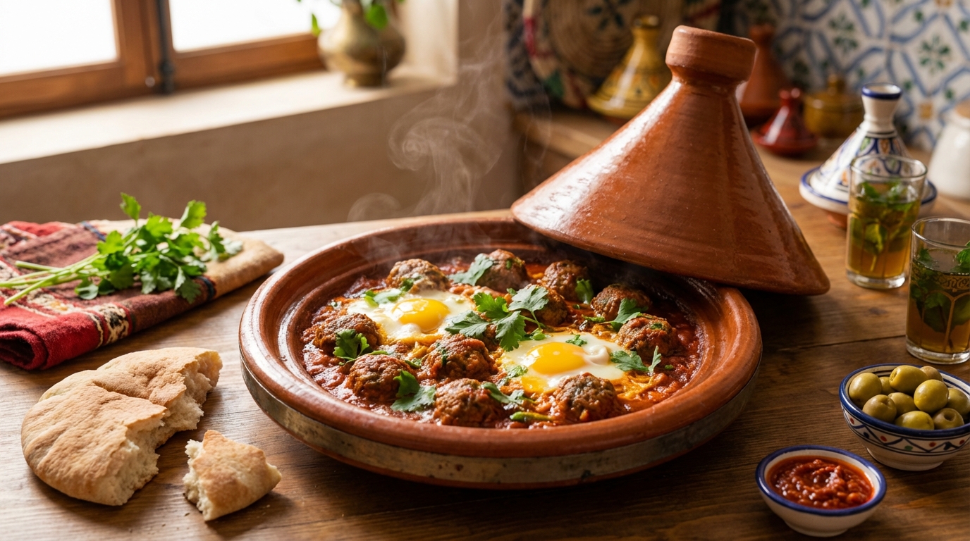 Tajine de Kefta aux Œufs : Recette Marocaine Authentique et Express