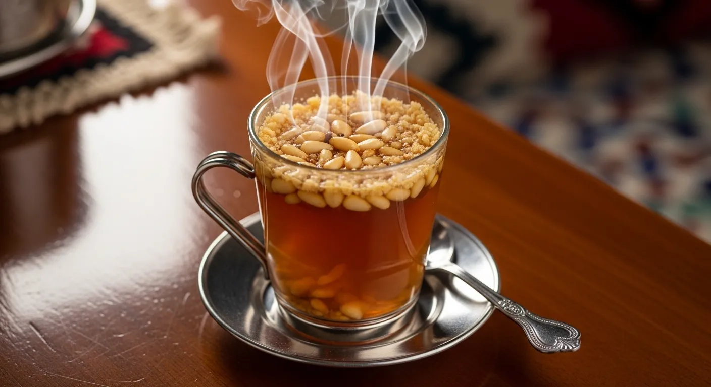 Thé aux Pignons Tunisien : Recette Authentique et Élégante